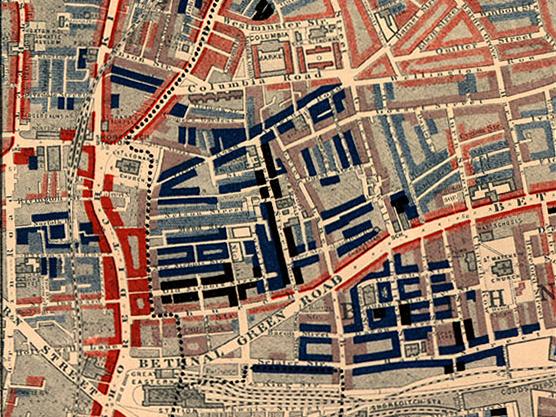 Image of Charles Booth's map of London Poverty